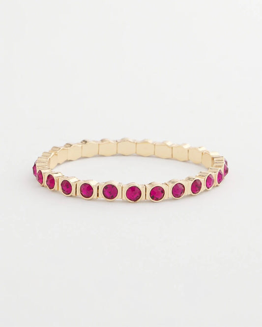 Chico's Small Faceted Stretch Bracelet