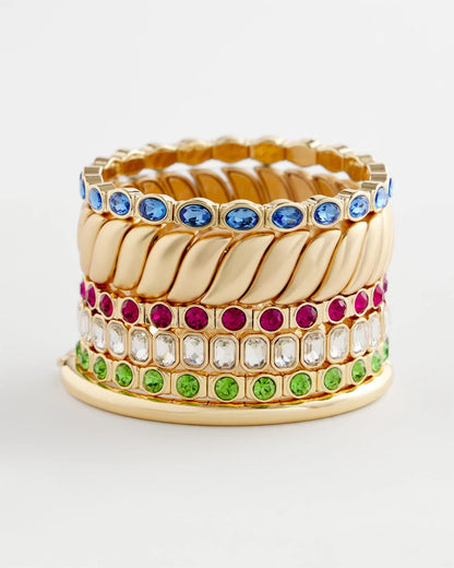 Chico's Small Faceted Stretch Bracelet