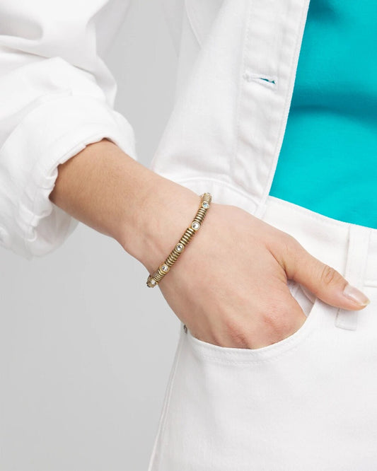 Chico's Goldtone Stretch Bracelet