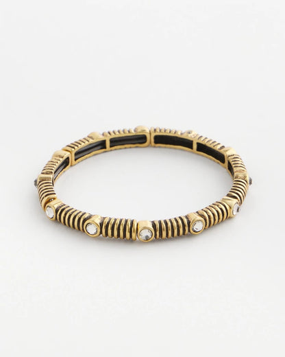 Chico's Goldtone Stretch Bracelet