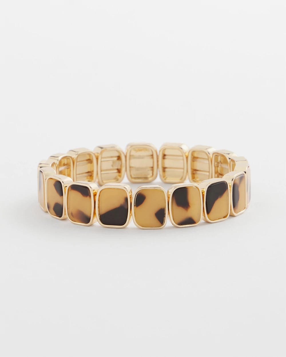 Chico's Tortoise Square Stretch Bracelet