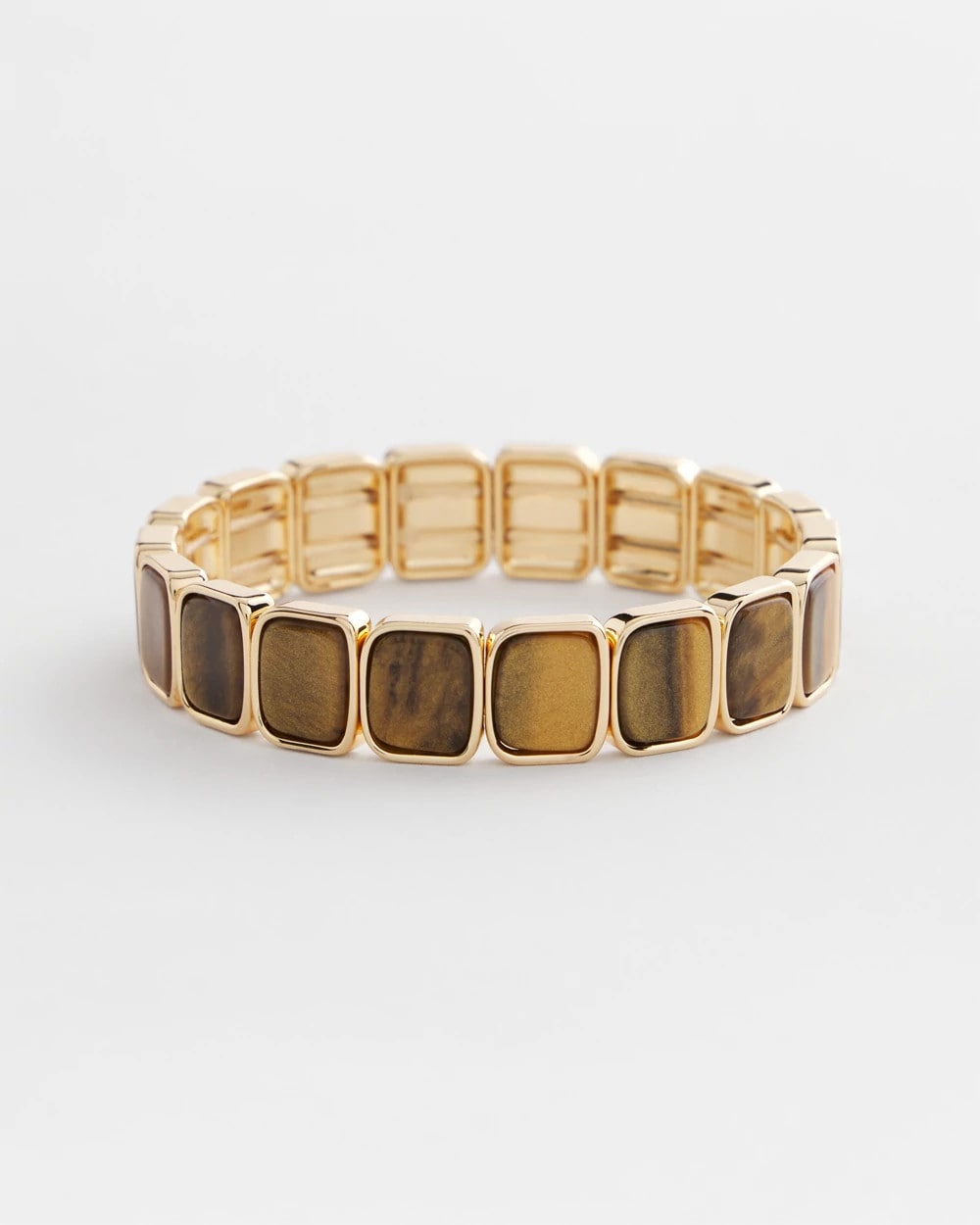 Chico's Neutral Square Stretch Bracelet
