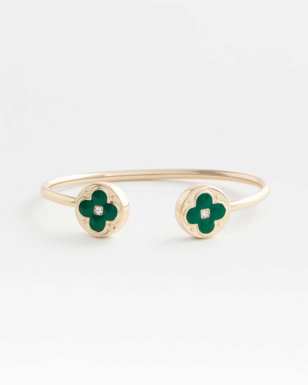 Chico's Four Leaf Clover Flex Cuff Bracelet
