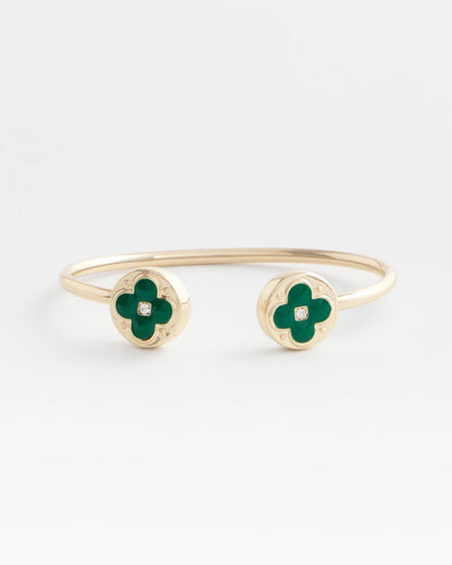 Chico's Four Leaf Clover Flex Cuff Bracelet