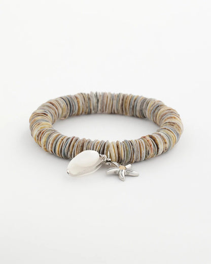 Chico's Agate Stretch Charm Bracelet