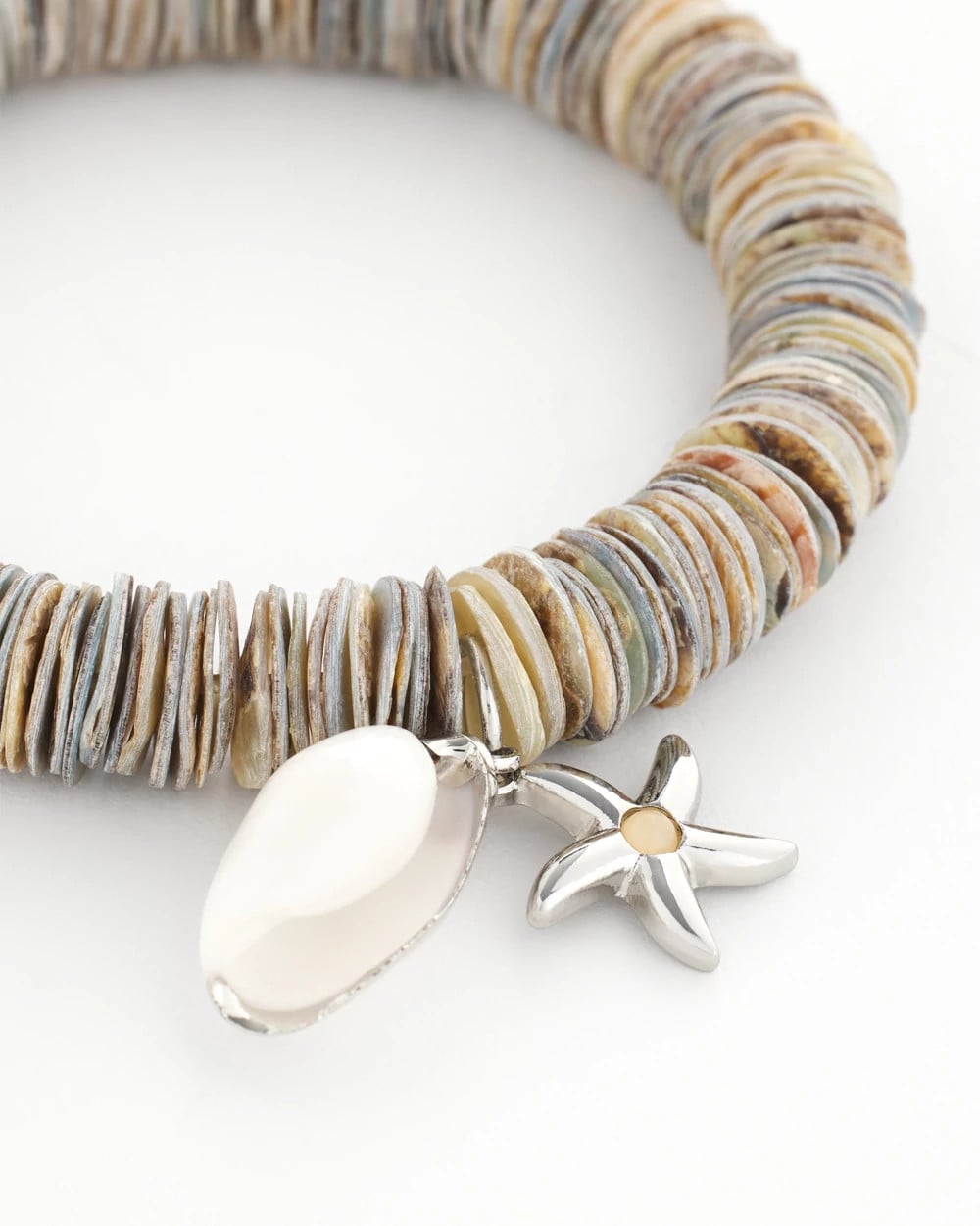 Chico's Agate Stretch Charm Bracelet