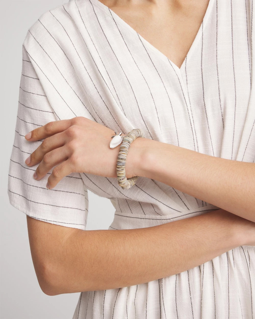 Chico's Agate Stretch Charm Bracelet