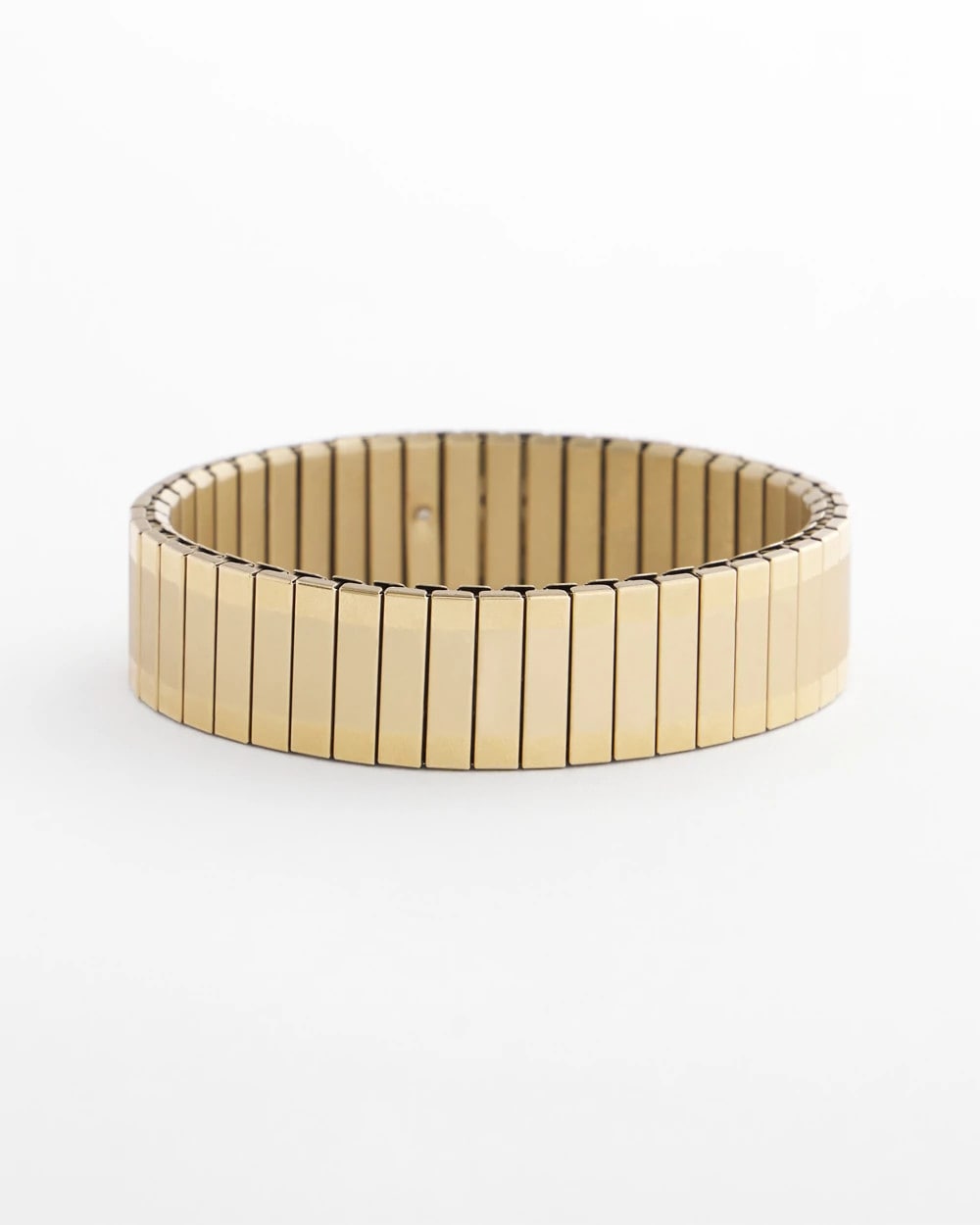 Chico's Goldtone Stretch Watchband Bracelet
