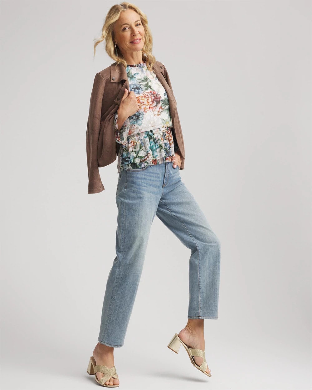 Chico's Girlfriend Straight Ankle Jeans