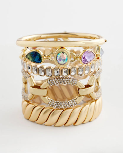 Chico's Large Pave Link Toggle Bracelet