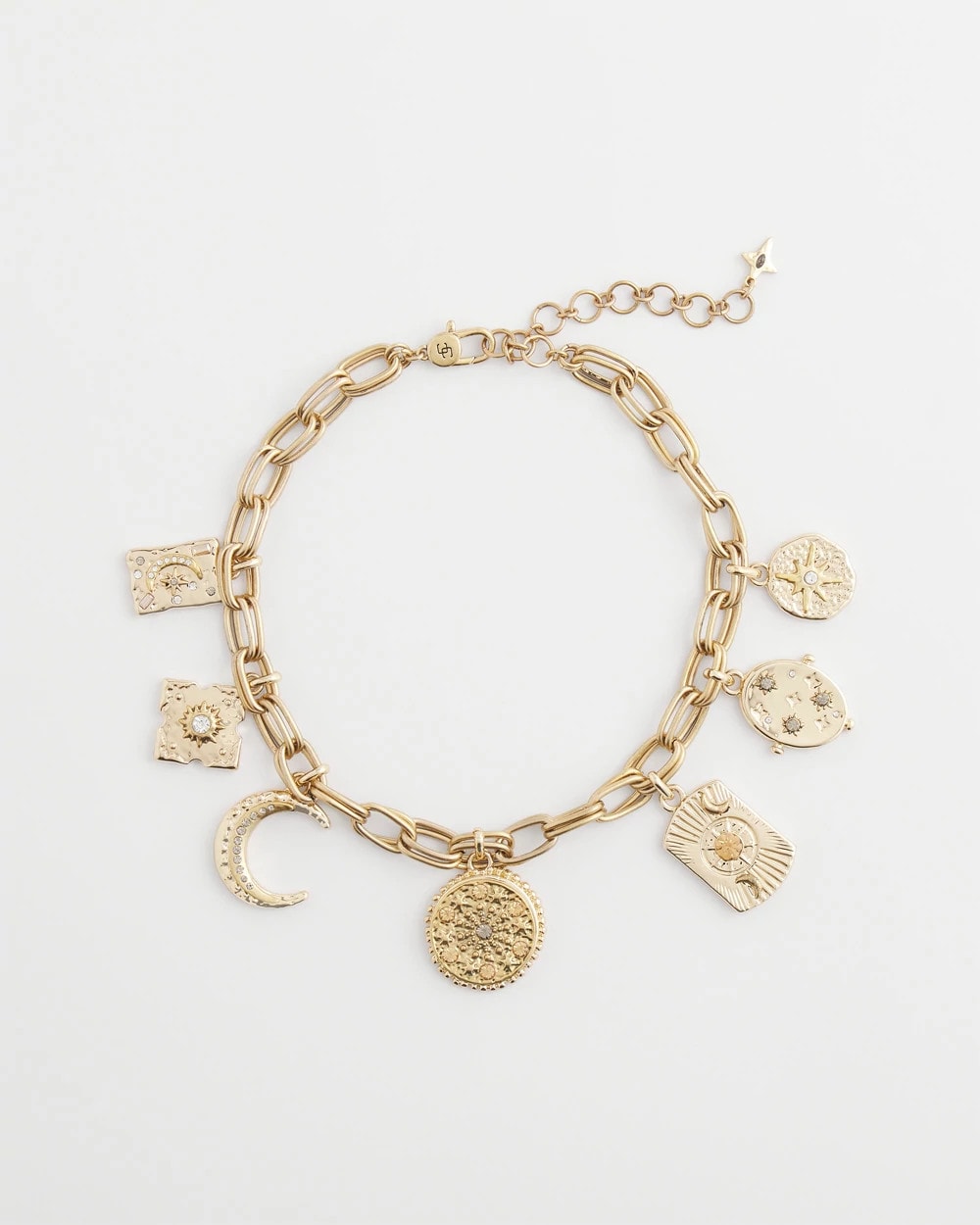 Chico's Gold Celestial Charm Necklace