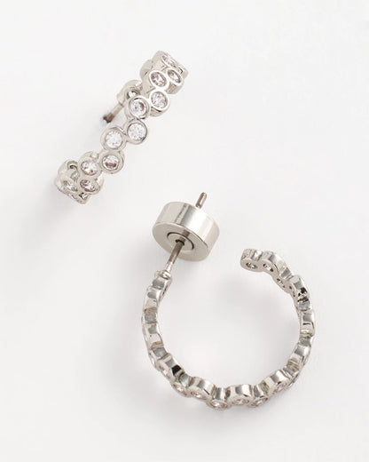 Chico's No Droop® Silvertone Hoop Earrings