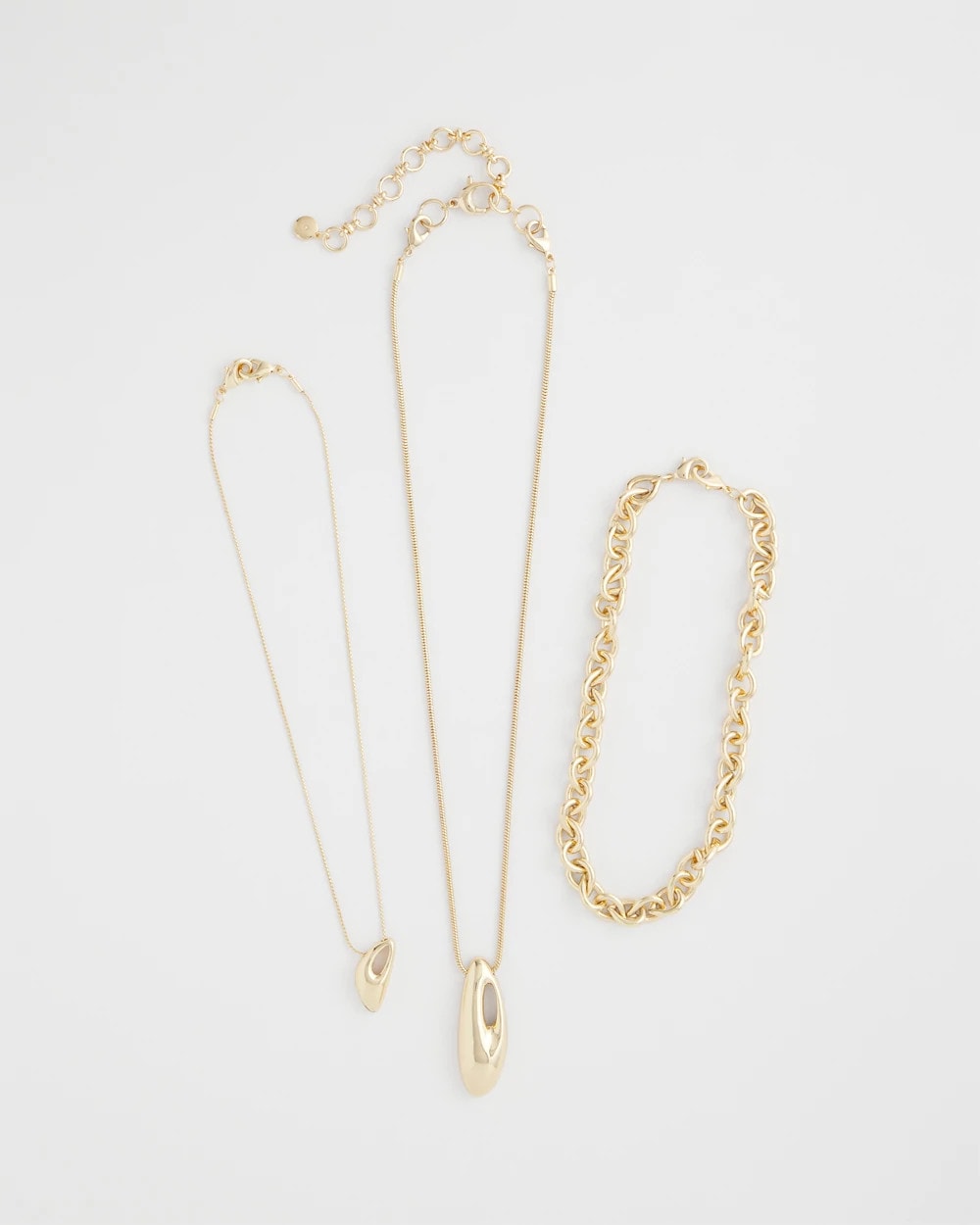 Chico's Convertible Three-Strand Pendant Necklace