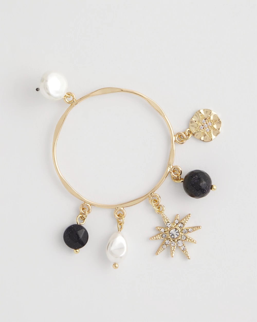 Chico's Starry Night Charm Hoop Earrings