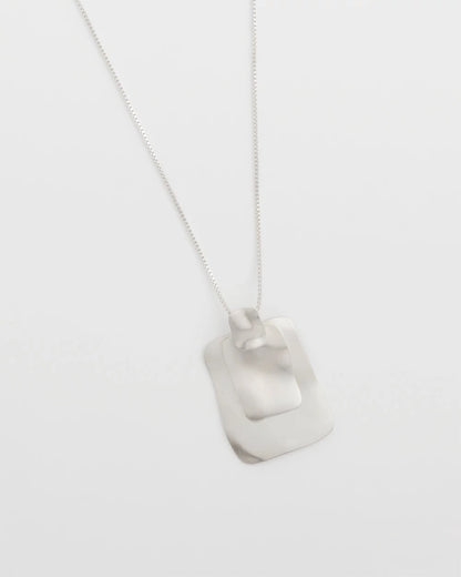 Chico's Adjustable Square Pendant Necklace
