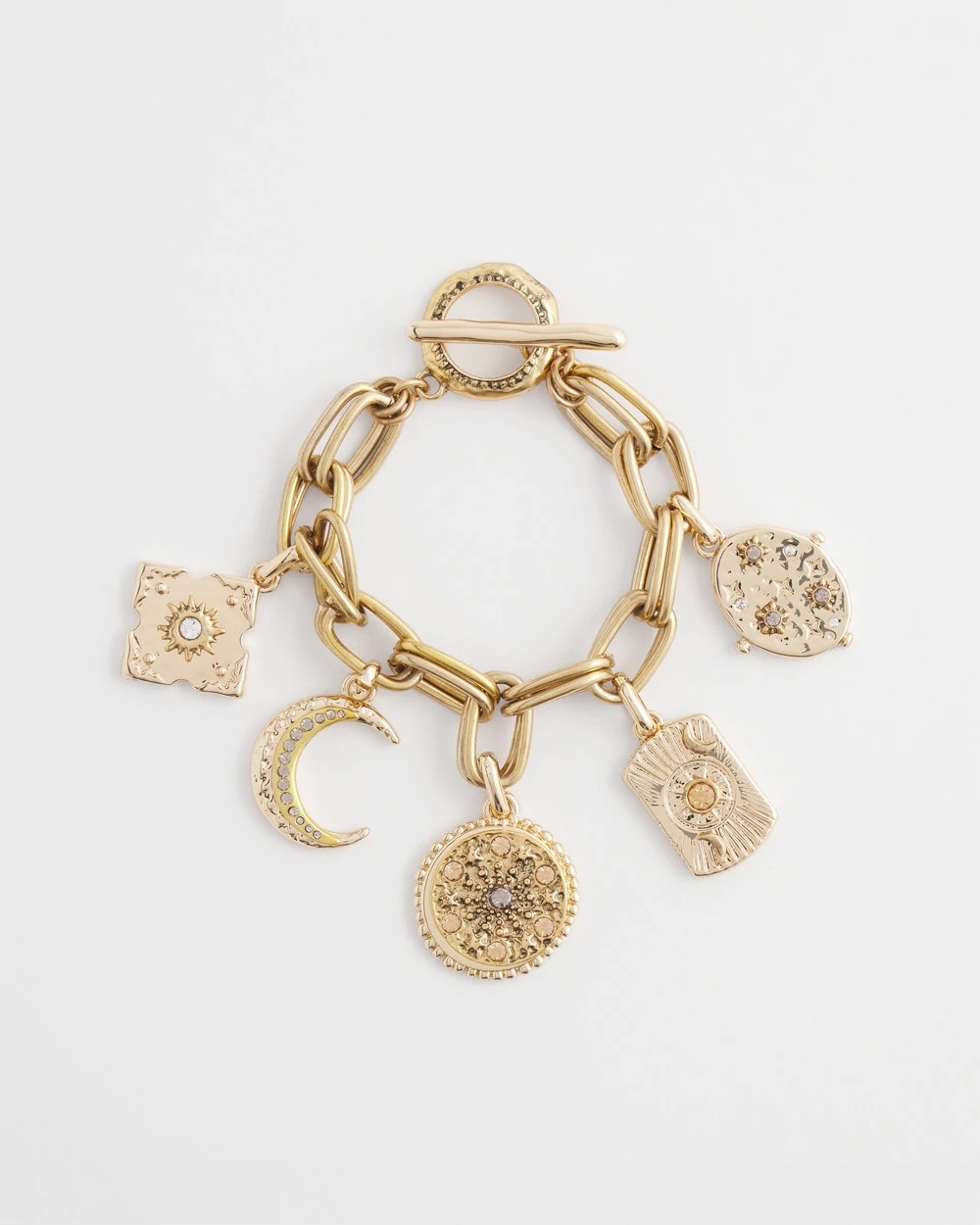 Chico's Gold Celestial Charm Bracelet