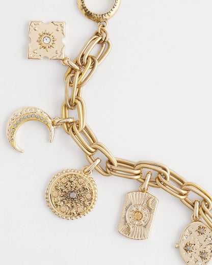 Chico's Gold Celestial Charm Bracelet
