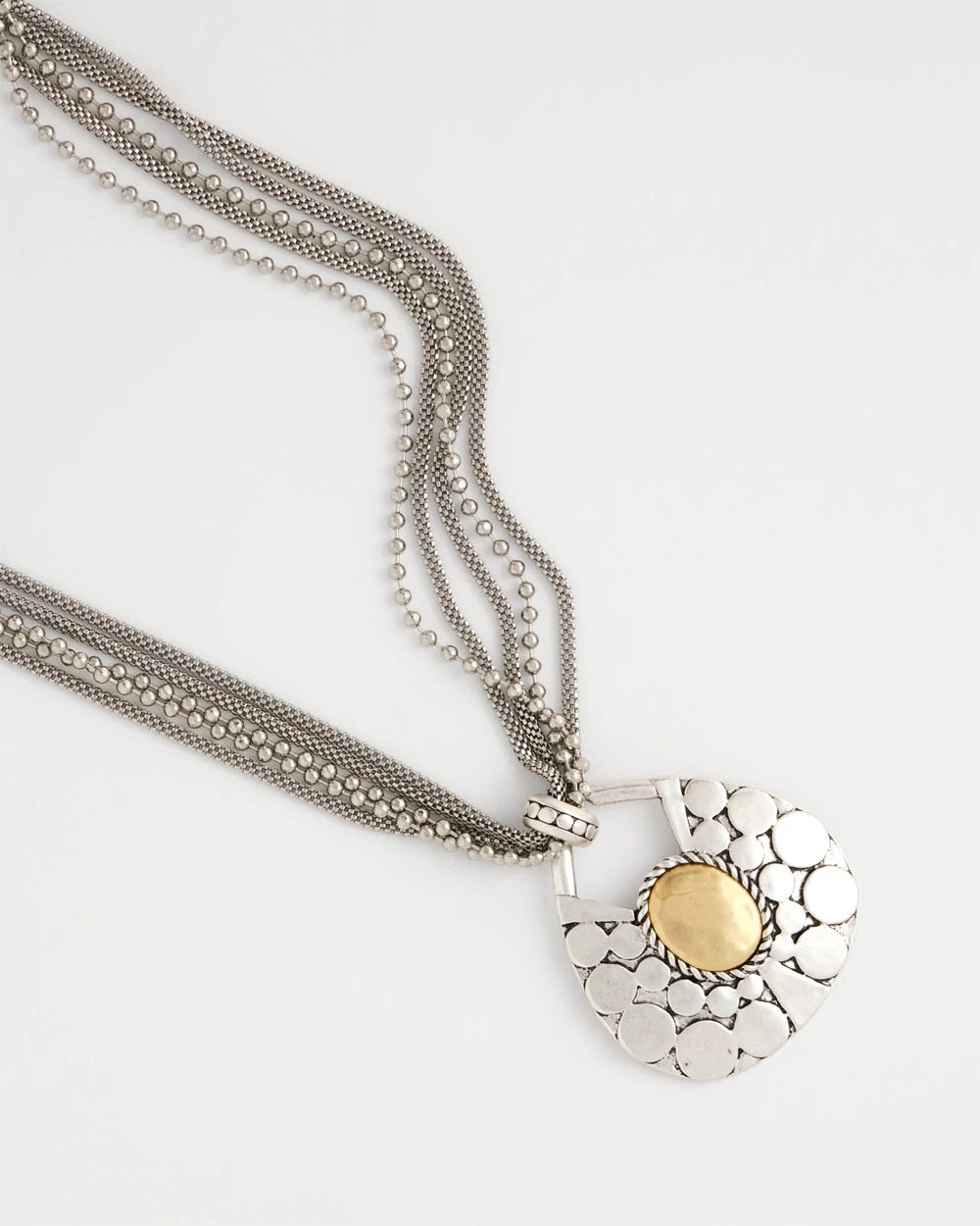 Chico's Island Metal Pendant Necklace