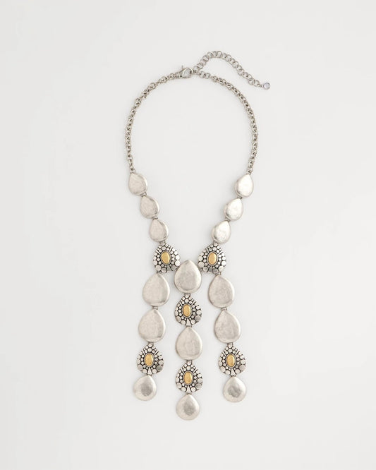 Chico's Island Metal Linear Necklace