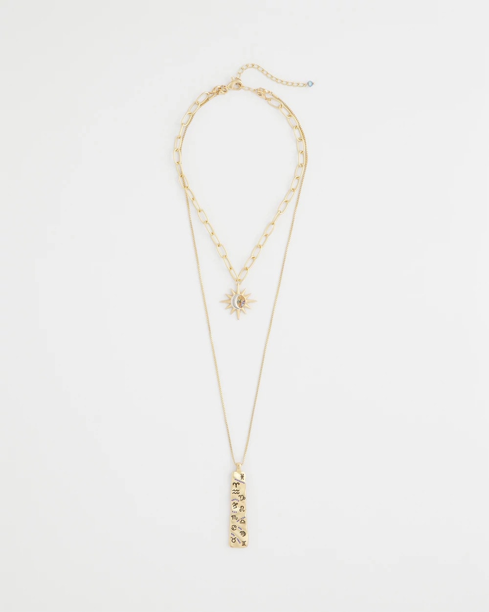 Chico's Convertible Zodiac Pendant Necklace