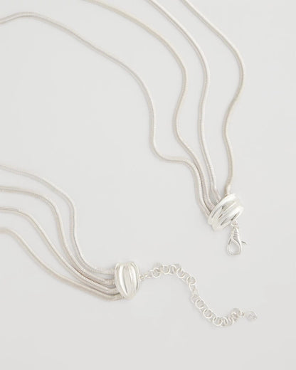 Chico's Multi-Layer Snake Chain Necklace