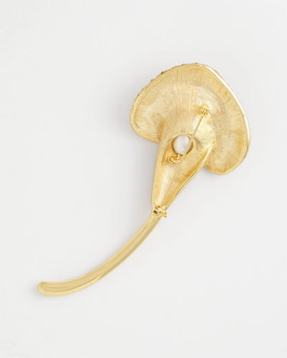 Chico's Encrusted Calla Lily Brooch
