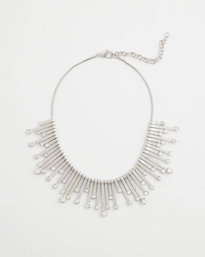 Chico's Chico’s Originals Silver Slice & Gem Bib