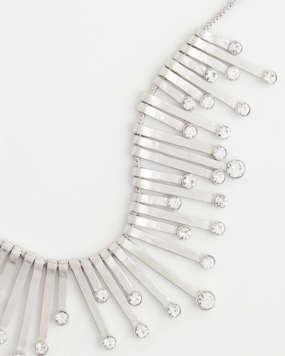 Chico's Chico’s Originals Silver Slice & Gem Bib