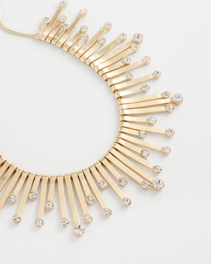 Chico's Chico’s Originals Gold Slice & Gem Bib