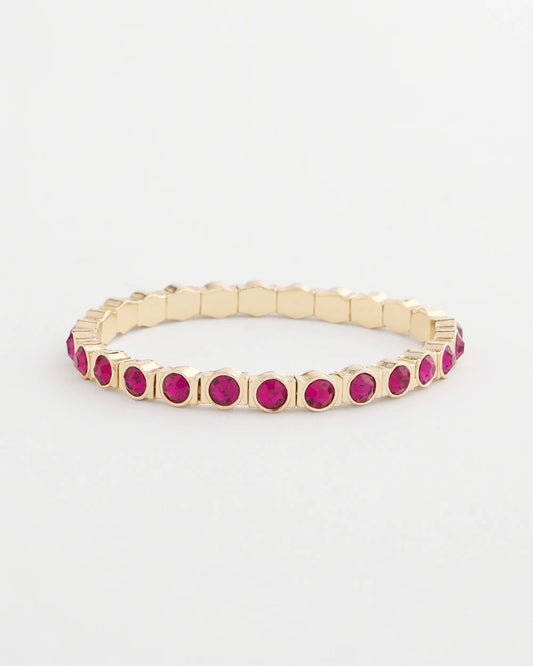 Chico's Small Faceted Stretch Bracelet