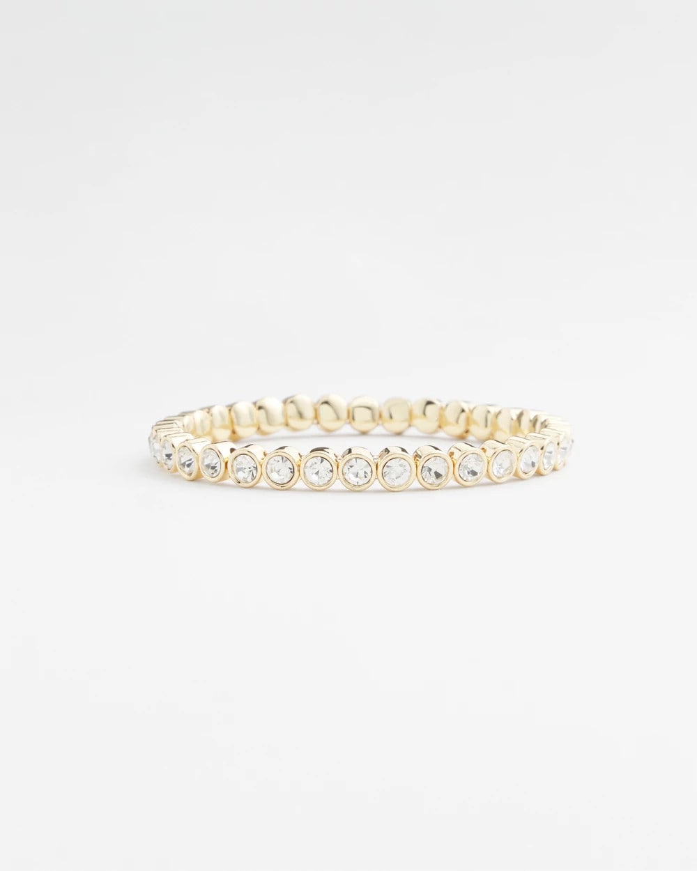 Chico's Goldtone Stretch Tennis Bracelet