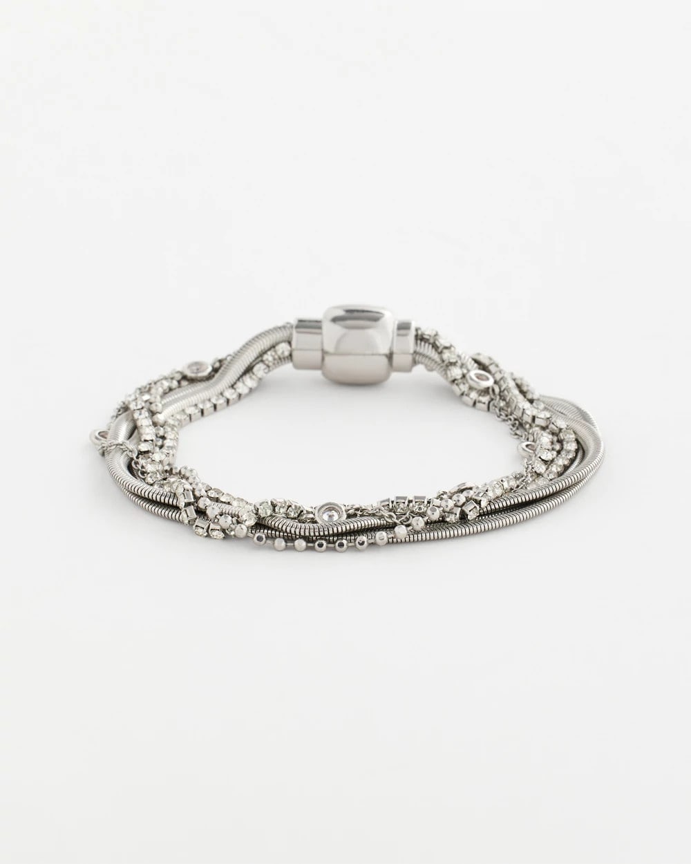 Chico's Silvertone Multistrand Bracelet