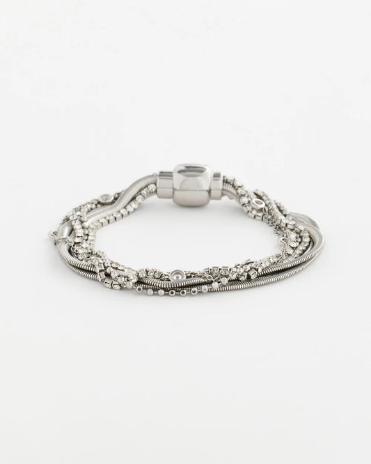 Chico's Silvertone Multistrand Bracelet