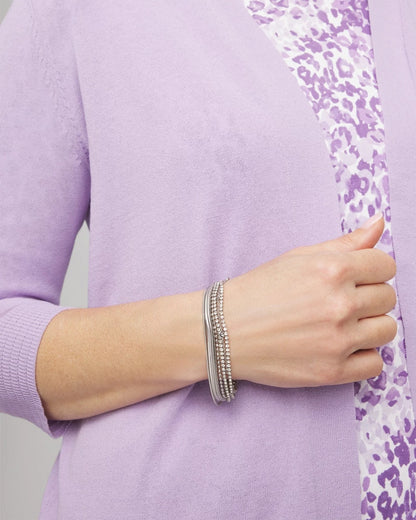 Chico's Silvertone Multistrand Bracelet