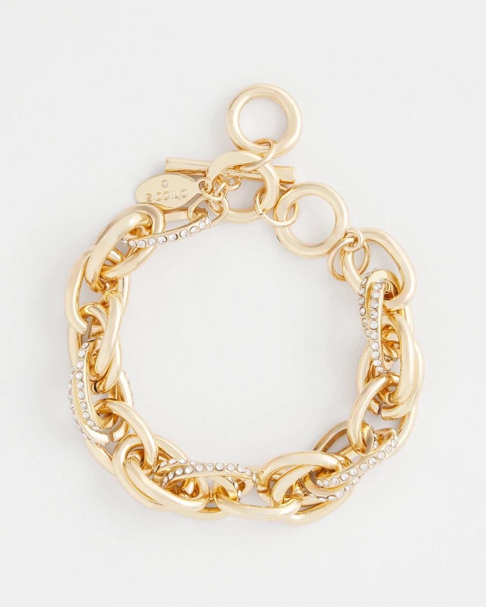 Chico's Pave Link Toggle Bracelet