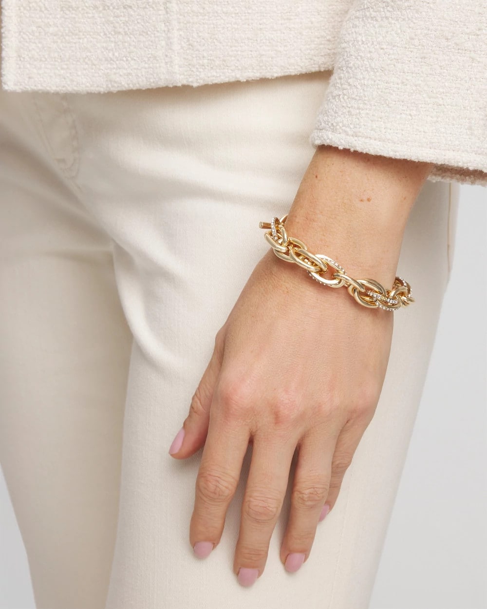 Chico's Pave Link Toggle Bracelet