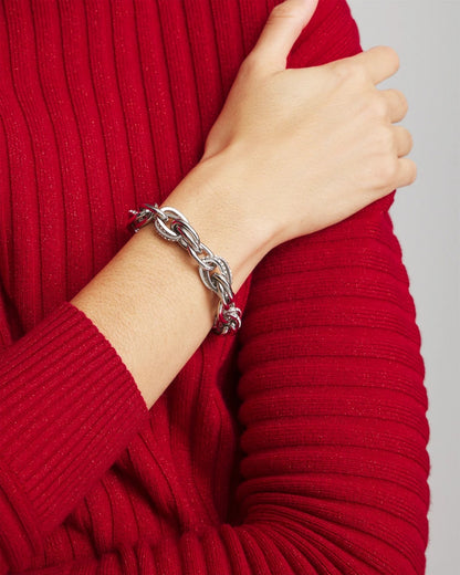 Chico's Pave Link Toggle Bracelet