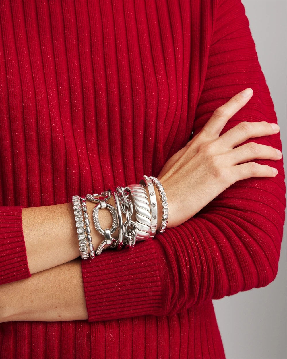 Chico's Pave Link Toggle Bracelet