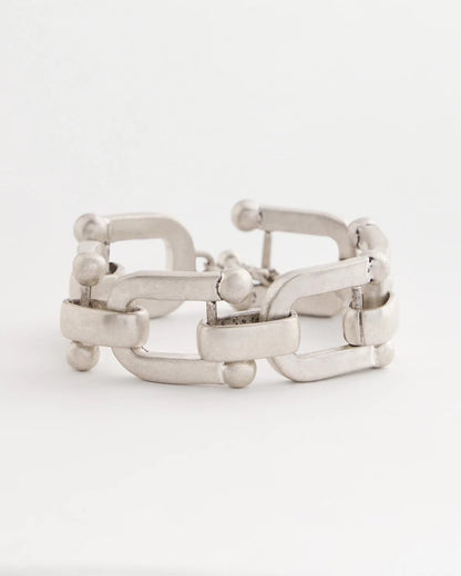 Chico's Silvertone Link Chain Bracelet