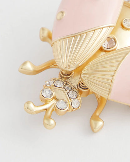 Chico's Pink Bug Brooch