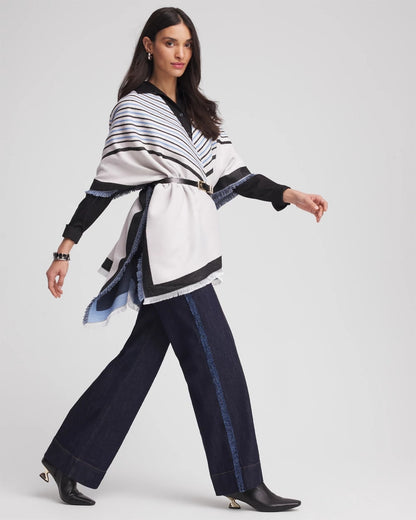 Chico's Woven Reversible Ruana