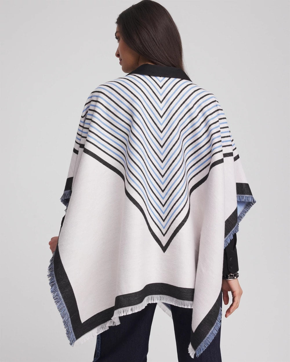 Chico's Woven Reversible Ruana