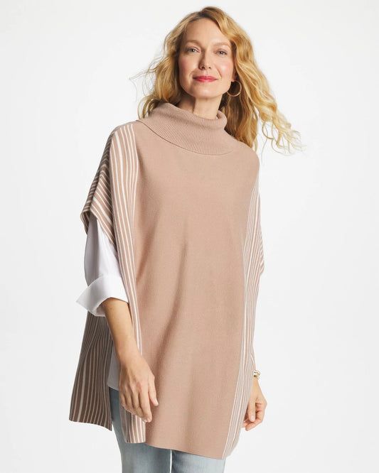 Chico's Turtleneck Sweater Poncho