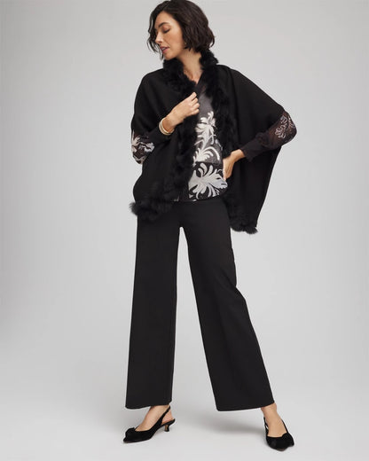 Chico's Faux Fur Cocoon