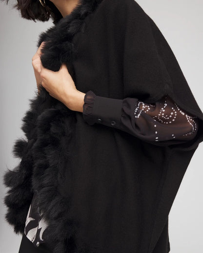 Chico's Faux Fur Cocoon