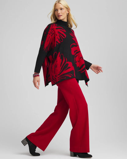 Chico's Floral Poncho