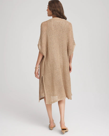 Chico's Crochet-Knit Sequins Ruana