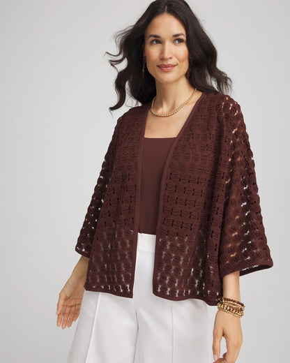 Chico's Short Woven Kimono