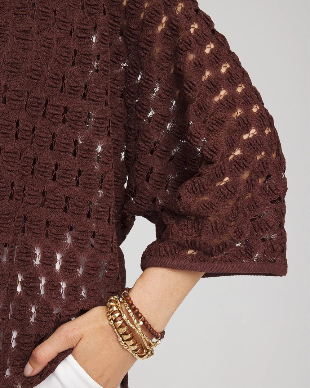 Chico's Short Woven Kimono