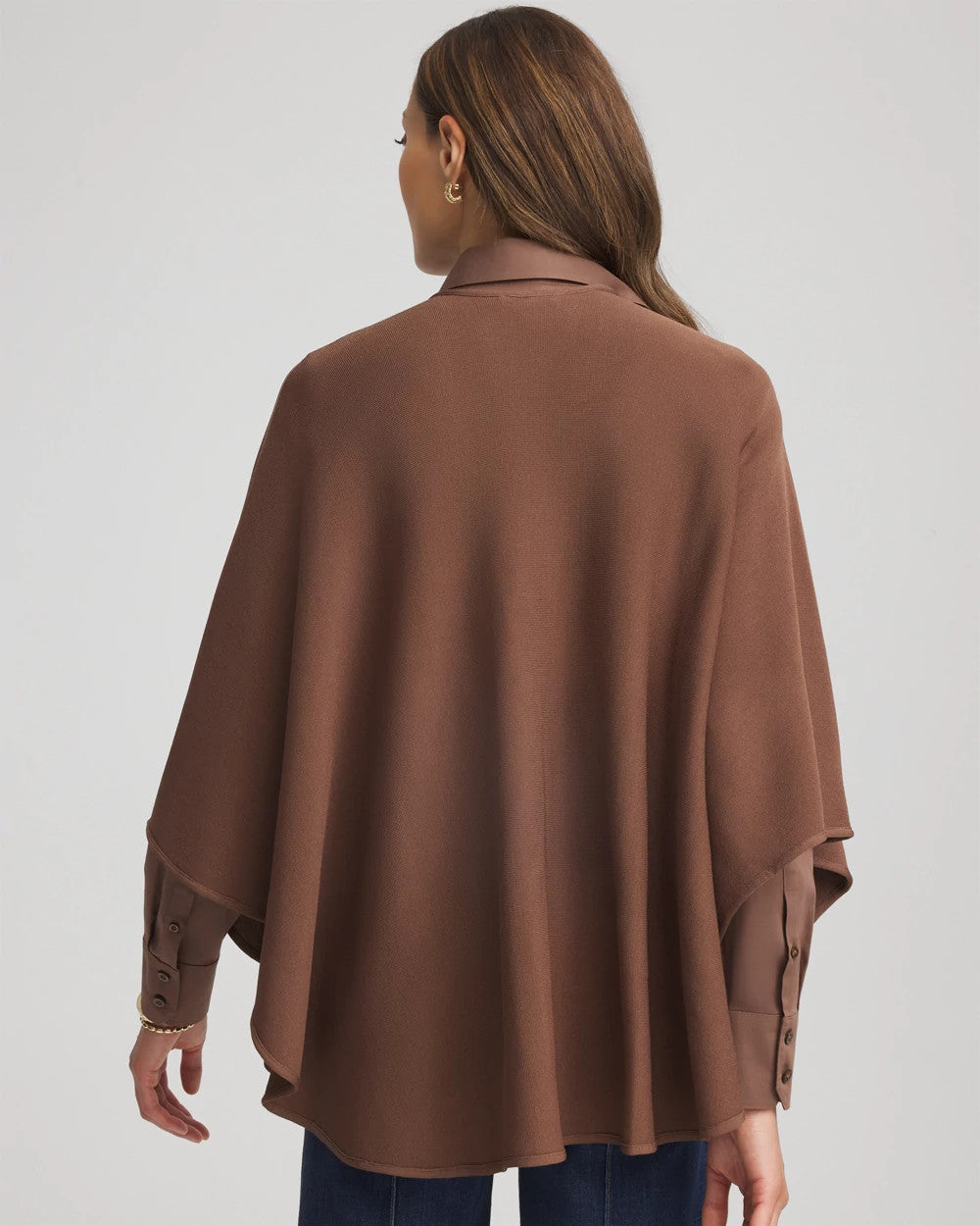 Chico's Crepe Open-Front Ruana